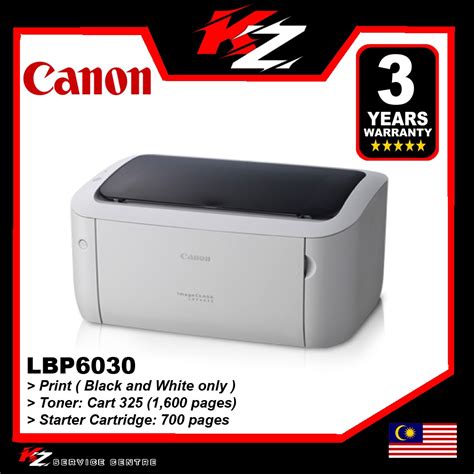 Official CANON PRINTER / CANON / IMAGECLASS / LBP6030 / MONO LASER ...