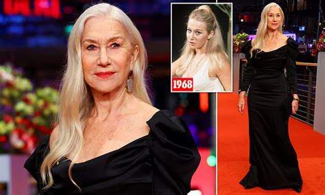 Dame Helen Mirren Shows Off Her Sleek Blonde Hair At Golda Premiere