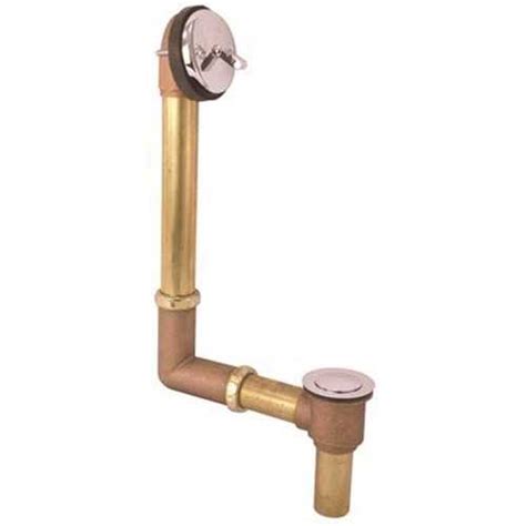 Gerber 0041806 Brass Pop Up Drain Tub Drain Assembly In Chrome