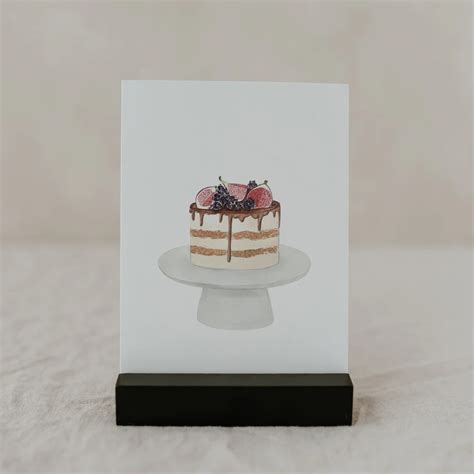 Eulenschnitt Postkarte Naked Cake NEU Bellissimo Shop