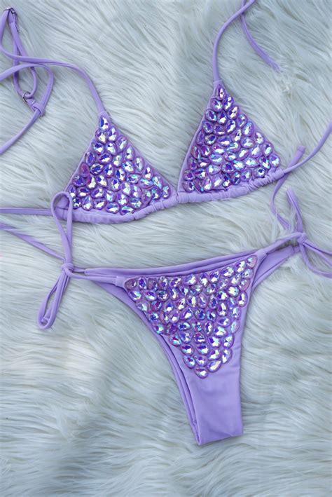 Sexy Bling Crystal Bikini Set Etsy
