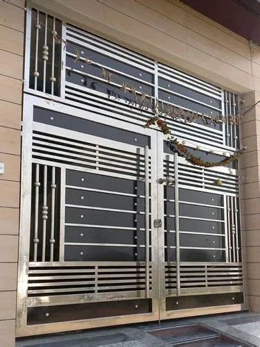 Modern Stainless Steel Main Gate For Home At ₹ 1400 Square Feet In