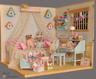 Ooak Diorama Romantic Room By Bimba Bambolina Tumbex