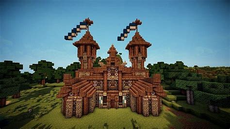 Medieval Town Hall Minecraft Project