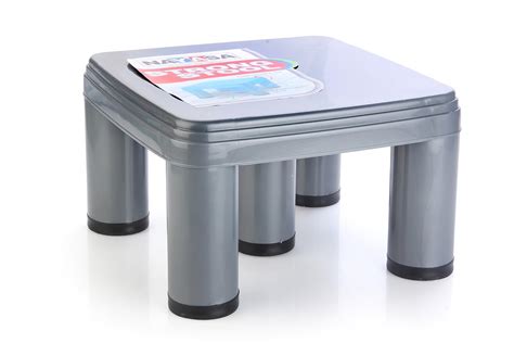 Nayasa Strong No 517 Plastic Stool Grey Home And Kitchen