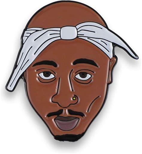 Amazon Forge Celebrity Character Enamel Lapel Pins Tupac