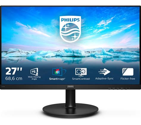 PHILIPS 272V8A Full HD 27" LCD Monitor - Black Fast Delivery | Currysie