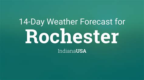 Rochester, Indiana, USA 14 day weather forecast