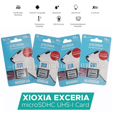 Jual Micro Sd Card 128gb KIOXIA Exceria SDXC UHS I 100 MB S With