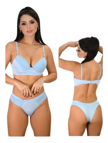 Conjunto Lingerie Calcinha E Suti Renda Sexy Luxo Sensual Parcelamento Sem Juros