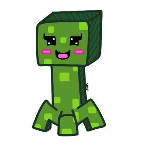 Cute Creeper By Weebycowart On Deviantart