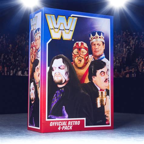 WWE Retro Action Figures 4-Pack Bundle – Mattel Creations