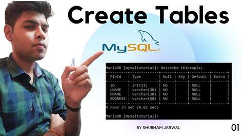 How To Create Table In Mysql Mysql Tutorial Mysql Full Course