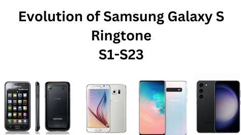 Every Samsung Galaxy S Ringtone S1 S23 Youtube