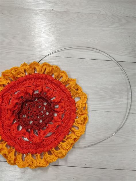 Crochet Mandela Wall Hanging Free Pattern Fosbas Designs