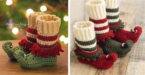 You Can Crochet Your Own Elf Slippers For The Holidays And They Are So Cute