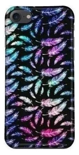 Funda Celular Plumas Colores Disp Para Toda Marca De Cel Cuotas Sin