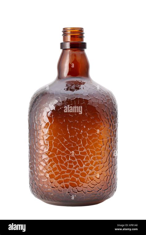 Empty Brown Glass Bottle Stock Photo Alamy