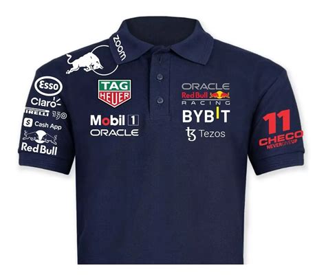 Playera Polo Red Bull F1 2022 Checo Perez Verstappen Mebuscar México