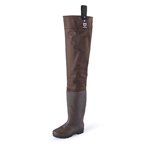 TIDEWE Hip Wader Lightweight Hip Boot For Men And Women 2 Ply PVC