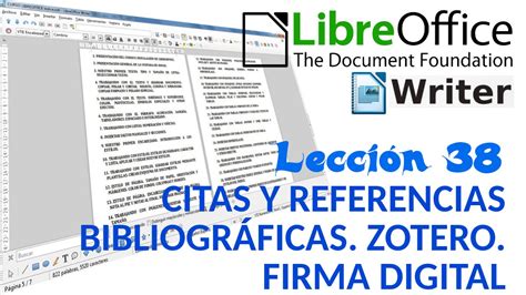 Tutorial Libreoffice Writer 38 40 Citas Y Referencias Bibliográficas