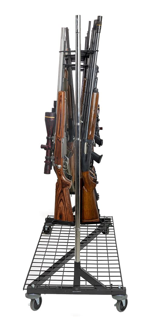 48 Rifle Rolling Display Rack Ease In Displaying And Transporting