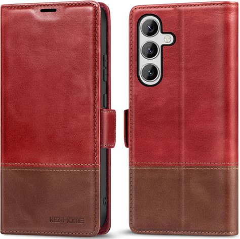 Kezihome Case For Galaxy S24 5g Genuine Leather [rfid Blocking] Samsung S24 Wallet