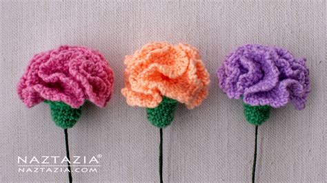 Crochet Carnation Flower Naztazia