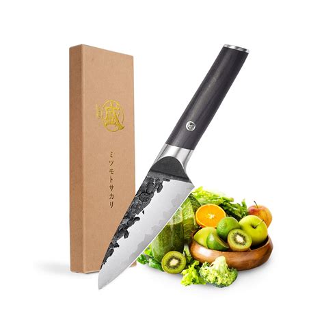 MITSUMOTO SAKARI Japanese Chef Knife4 5 Inch High Carbon Stainless