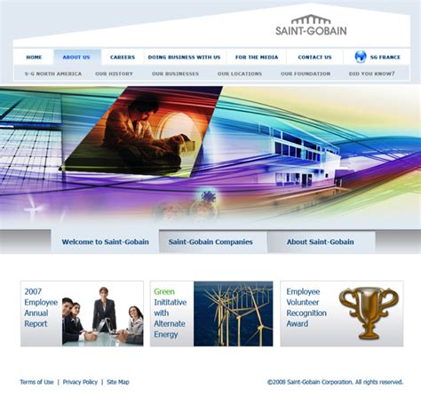 Saint Gobain North America Website Designs - Gary Kleyman