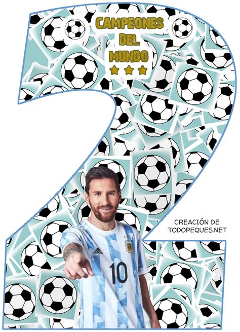 Messi Argentina Numero Todo Peques