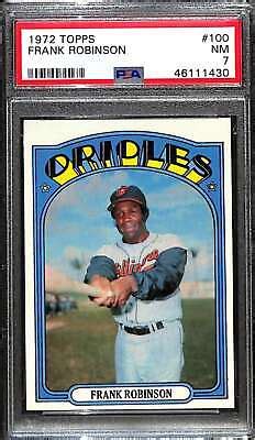 Topps Frank Robinson Hof Psa Nm C Ebay