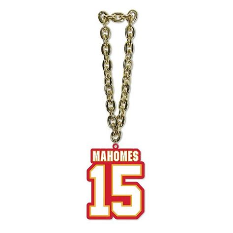 MOJO Patrick Mahomes Kansas City Chiefs Player Fan Chain Necklace