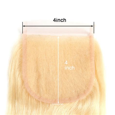 Blonde Straight Hair Bundles With Closure Yolissa Hair