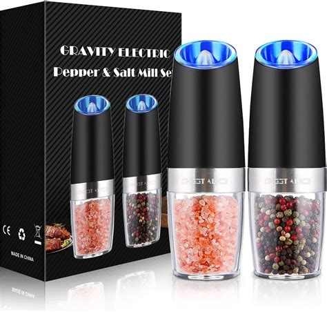 Amazon Sweet Alice Gravity Electric Pepper And Salt Grinder Set