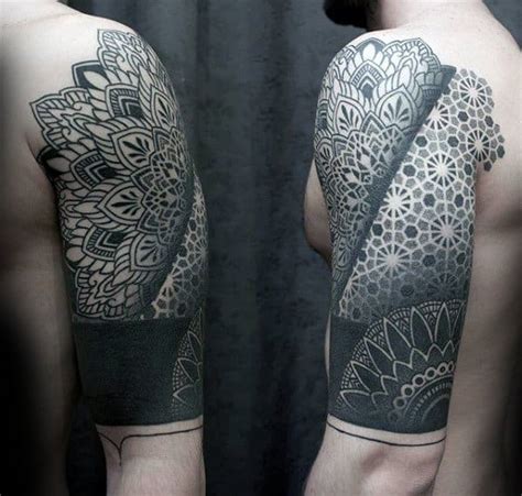 50 Geometric Tattoo Sleeve Designs For Men Complex Ink Ideas