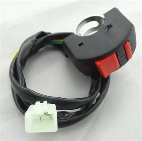 Motorcycle Atv Bike Handlebar Kill Stop Switch On Off Button Connector