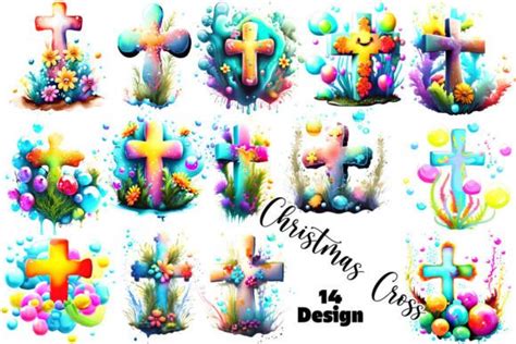 Christmas Cross Clipart Bundle Graphic by Bundle · Creative Fabrica