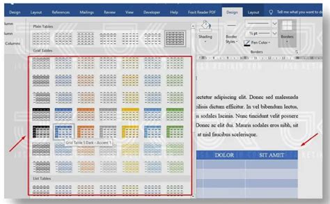 Cara Menambahkan Warna Pada Tabel Di Word