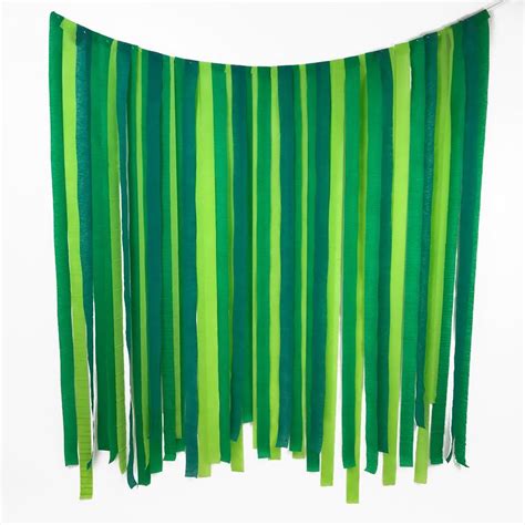 Green Paper Streamer DIY Backdrop Kit Diy Backdrop Streamer