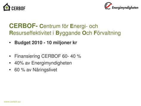 Ppt Eu Satsningar P Energieffektivisering I Bebyggelse Och