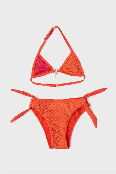Tyess Kız Çocuk Kırmızı Puantiyeli Bikini Satın Al B G Store