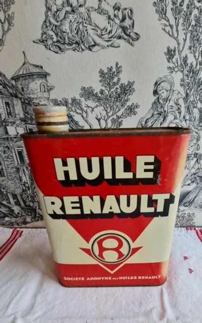 Ancien Bidon Huile Renault Garage Auto Moto Eur Picclick Fr