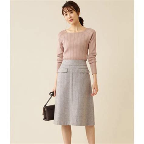 NATURAL BEAUTY BASIC - NBB メランジスカート の通販 by ♡♡♡shop｜ナチュラルビューティーベーシックならラクマ