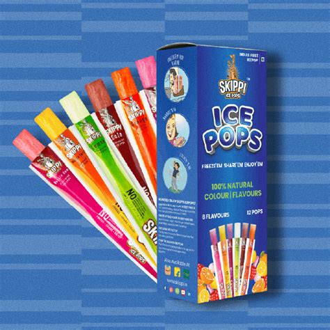 Buy Pack Of 12 All Flavor Natural Ice Popsicle Skippi