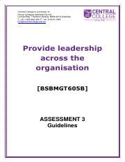 Assessment Guide Bsbmgt B Assessment V Pdf Central College