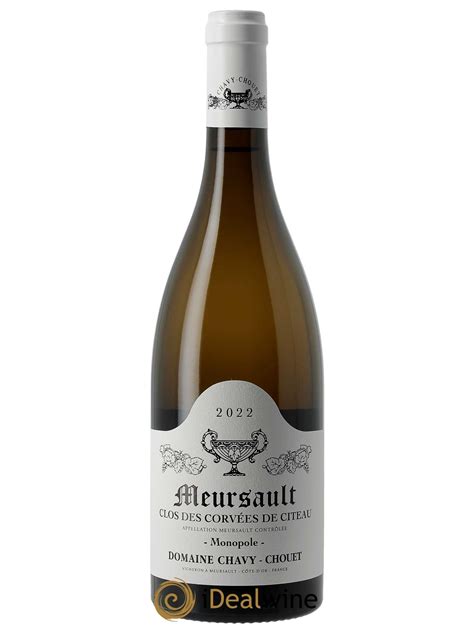 Acheter Meursault Clos Des Corv Es De Citeau Chavy Chouet Lot