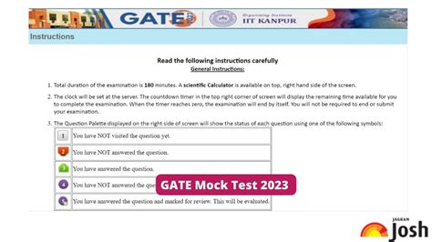 Gate Mock Test Releases At Gate Iitk Ac In For Last Year S Papers