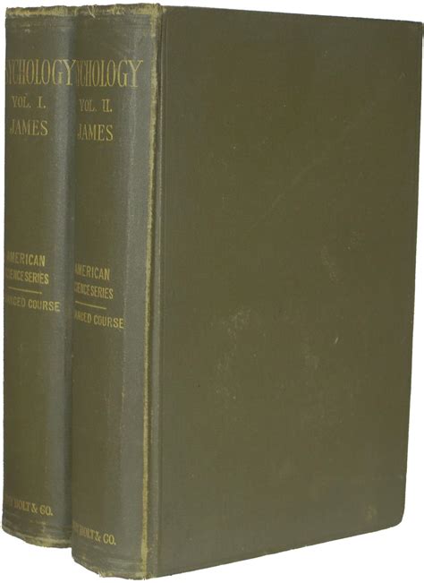 The Principles of Psychology. by JAMES, William.: (1890) FIRST EDITION, SECOND PRINTING ...