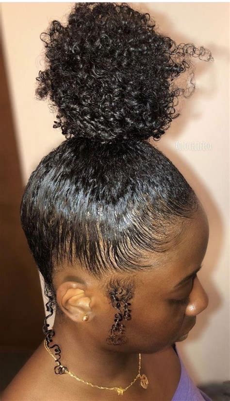 Natural Hair Top Knot Bun Natural Hair Styles Natural Hair Styles